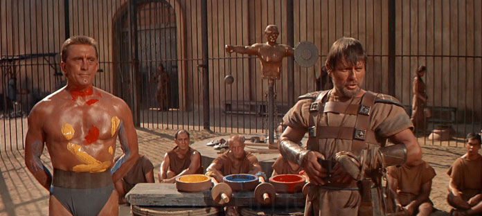 Spartacus (USA, 1960). Kirk Douglas, Charles McGraw. Film Still, © Universal Pictures