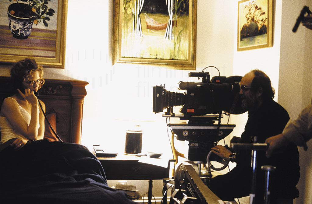 Nicole Kidman und Stanley Kubrick bei Dreharbeiten zu Eyes Wide Shut